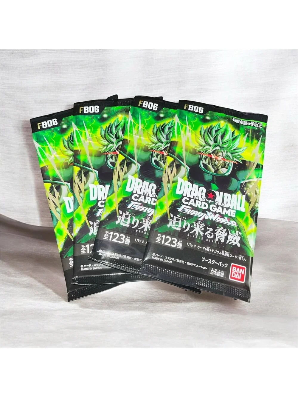 Dragon Ball Fusion World Rivals Clash Sealed Packs 4x Japanese